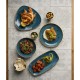 Churchill Stonecast Java Blue Lotus Bord 22,9cm - Doos van 12 stuks