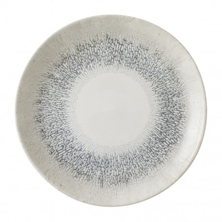 Churchill Studio Prints Fusion Grey Coupe Bord 22cm - Set van 12 - Hoog Geglazuurd Keramiek