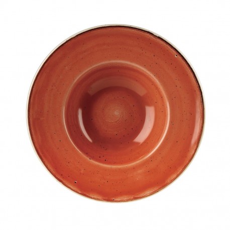 Churchill Stonecast Spiced Orange Kom Met Brede Rand Medium 23,88cm (12 stuks)