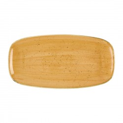 Churchill Stonecast Tangerine Ovale Borden No. 3 – Set van 12 stuks