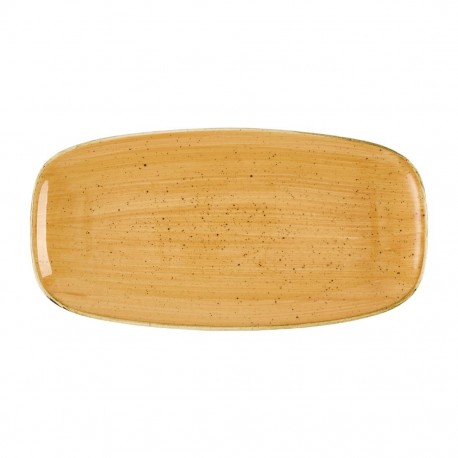 Churchill Stonecast Tangerine Ovale Borden No. 3 – Set van 12 stuks