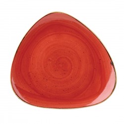 Churchill Stonecast Berry Red Lotus Bord - Set van 12 stuks