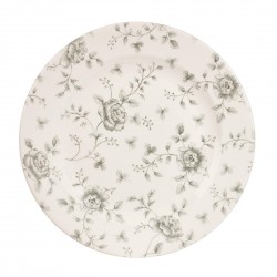 Churchill Rose Chintz Grey Bord 30,5 cm – Set van 6