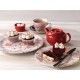 Churchill Toile Cranberry Bord 20,3cm - Set van 6 - Porselein Rood