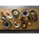 Churchill Stonecast Patina Vintage Copper Lotus Bord 19,7 cm – Set van 12