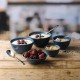 Churchill Super Vitrified Nourish Oslo Blue Contour Schalen 102mm – Porselein Blauw (12 stuks)