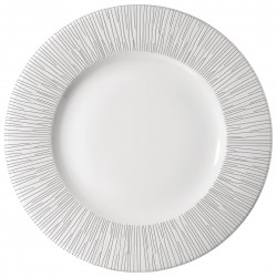 Churchill Bamboo porseleinen borden met brede rand, 301mm – set van 12