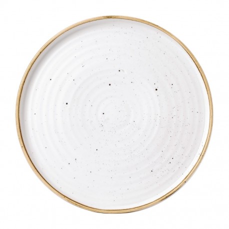 Churchill Stonecast Barley White Bord Met Opstaande Rand 27,9 cm - Set van 6