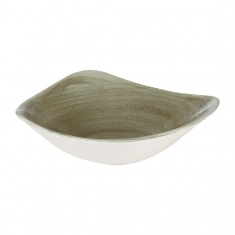 Churchill Stonecast Patina Burnished Green Lotus Kom 23,5 cm - Set van 12 - Porselein Groen