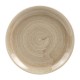 Churchill Stonecast Patina Antique Taupe Coupe Evolve Bord 16,5 cm - Porselein Bruin (12 stuks)