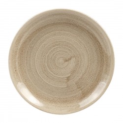 Churchill Stonecast Patina Antique Taupe Coupe Evolve Bord 16,5 cm - Porselein Bruin (12 stuks)