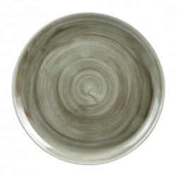 Churchill Stonecast Patina Burnished Green Evolve Coupe Bord 32,4cm – Porselein Groen (6 stuks)
