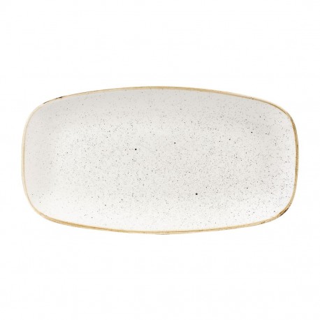 Churchill Stonecast Barley White Chefs Ovaal Bord 35,2 x 18,7cm (6 stuks)
