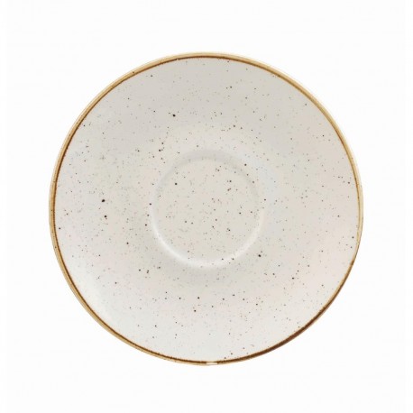 Churchill Stonecast Barley White Cappuccino Schotel 15,6 cm – Set van 12
