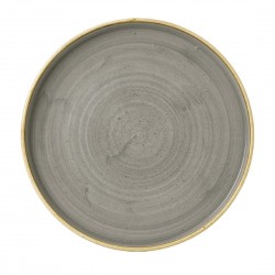 Churchill Stonecast Grey Bord Met Opstaande Rand 25,9cm (6 stuks)