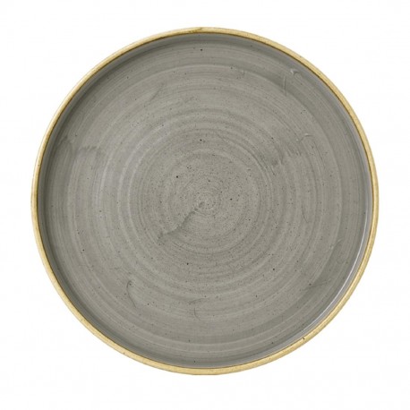 Churchill Stonecast Grey Bord Met Opstaande Rand 25,9cm (6 stuks)