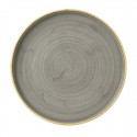 Churchill Stonecast Grey Bord Met Opstaande Rand 25,9cm (6 stuks)