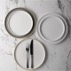 Churchill Stonecast Grey Bord Met Opstaande Rand 25,9cm (6 stuks)