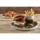 Churchill Stonecast Patina Burnished Green Bord met Opstaande Rand 25,9cm - Set van 6