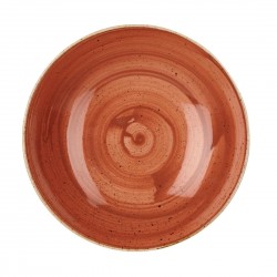 Churchill Stonecast Spiced Orange Evolve Coupe Kom 24,8 cm – set van 12 stuks