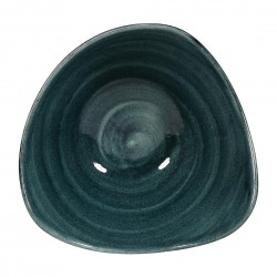Churchill Stonecast Patina Rustic Teal Driehoekige Kom 15,2cm - Set van 12