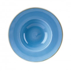 Churchill Stonecast Cornflower Blue Kom Met Brede Rand Medium 23,88cm (12 stuks)