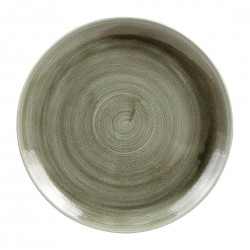 Churchill Stonecast Patina Burnished Green Evolve Coupe Bord 26cm - Set van 12