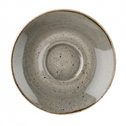Churchill Stonecast Grey cappuccino schotel 15,6 cm - set van 12