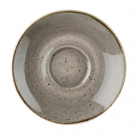 Churchill Stonecast Grey cappuccino schotel 15,6 cm - set van 12
