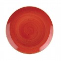 Churchill Stonecast Berry Red Evolve Coupe Kom 24,8cm - Set van 12