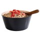 APS Frida melamine kom met houteffect en zwart, 22 cm Ø, 2,2L