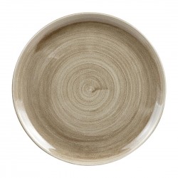 Churchill Stonecast Patina Antique Taupe Coupe Evolve Bord 32,4cm - Bruin Porselein (6 stuks)