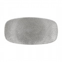 Churchill Raku Jasper Grey ovaal bord 29,8 x 15,2 cm - set van 12 stuks