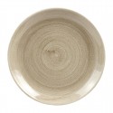 Churchill Stonecast Patina Antique Taupe Coupe Bord 32,4cm - Set van 12