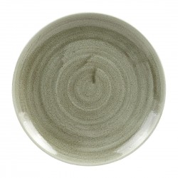 Churchill Stonecast Patina Burnished Green Evolve Coupe Bord 22cm – Set van 12