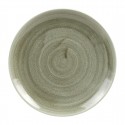 Churchill Stonecast Patina Burnished Green Evolve Coupe Bord 22cm – Set van 12