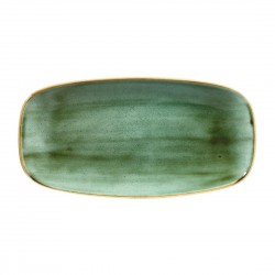 Churchill Stonecast Samphire Green Ovaal Chefsbord 29,8 x 15,2 cm - Set van 12