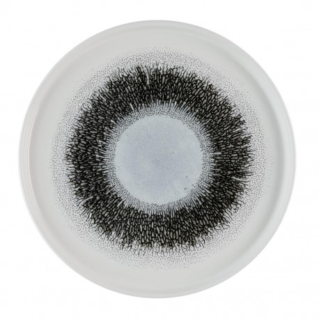 Churchill Studio Prints Fusion Black Bord met Opstaande Rand 25,9 cm - Set van 6