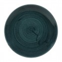 Churchill Stonecast Patina Rustic Teal Coupe Bord 22cm – Set van 12
