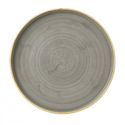 Churchill Stonecast Grey Bord Met Opstaande Rand 22cm - Set van 6