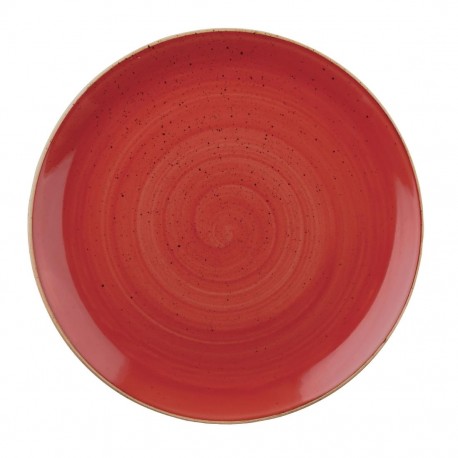 Churchill Stonecast Berry Red Evolve Coupe Bord 32,4 cm – Set van 6