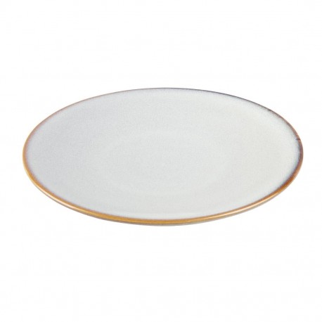 Olympia Drift grijze effen coupeborden 230mm – set van 6