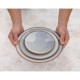 Olympia Drift grijze effen coupeborden 230mm – set van 6