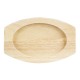 Olympia Hevea houten onderbord voor ovale gietijzeren orenschotel FW819 – 210x120mm