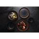 Olympia Ochre Diepe Kom Zwart Steengoed 170mm 900ml – Set van 6