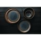 Olympia Ochre Diepe Kom Zwart Steengoed 170mm 900ml – Set van 6