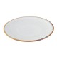 Olympia Drift Grijze Effen Coupe Borden 180mm – Set van 6