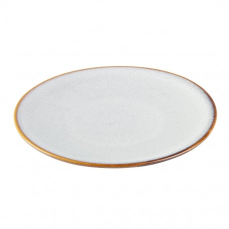Olympia Drift Grijze Effen Coupe Borden 180mm – Set van 6