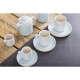 Olympia Fondant schotel aqua blauw 115mm voor CU182 (6 stuks) - Porselein