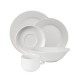 SPECIALE AANBIEDING: Olympia Athena Hotelware porseleinen serviesset, 5-delig wit (24 sets, 120 stuks)